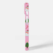 Christmas Gift – Cute Holiday Pattern with Snowman Case-Mate iPhone Case (Achterkant / Links)
