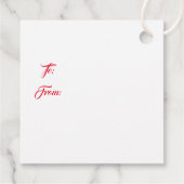 Christmas Gift Tag Bedankjes Labels (Achterkant)