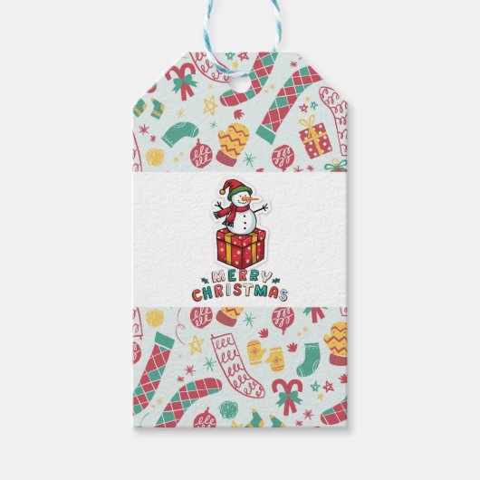 Christmas gift tag cadeaulabel (Voorkant)