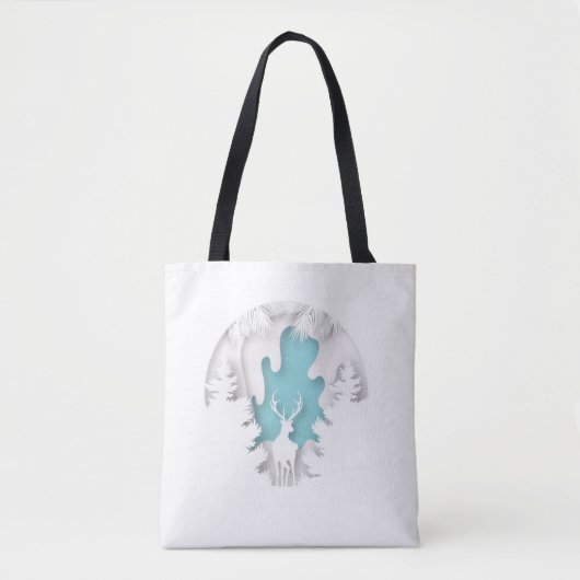Christmas Gift Tote Bag – Festive Holiday Shopping (Devant)