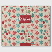 Christmas Gift Wrap Design Cadeaupapier (Vlak)