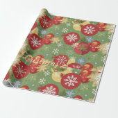 Christmas Gift Wrap Design Cadeaupapier (Uitgerold)