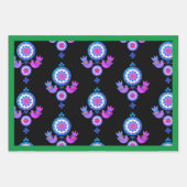 CHRISTMAS GIFT WRAP SHEET SCANDINAVIAN PATTERN INPAKPAPIER VEL (Voorkant 3)