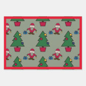 CHRISTMAS GIFT WRAP SHEET SCANDINAVIAN PATTERN INPAKPAPIER VEL (Voorkant 2)