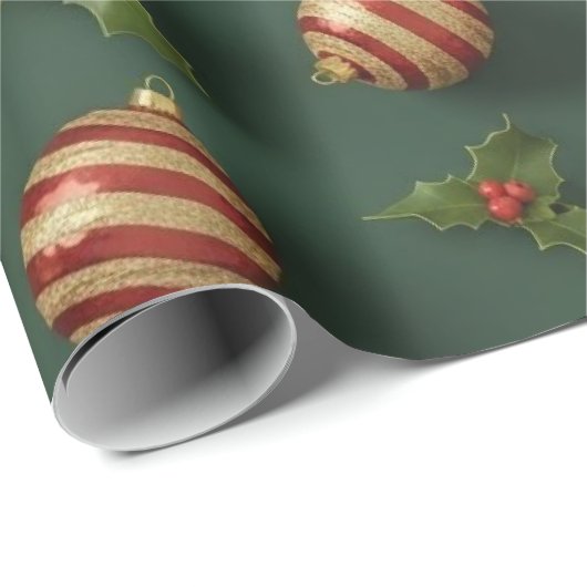 Christmas Gifts & Ornaments Seamless Pattern Cadeaupapier (Rol Hoek)