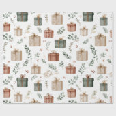 Christmas Gifts Wrapping Paper Cadeaupapier (Vlak)