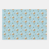 Christmas Ginger Bread Gift Wrap Inpakpapier Vel (Voorkant 3)