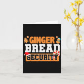 Christmas Ginger Bread Man Dads Cookie Baking Crew Kaart (Gele Bloem)