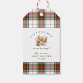 Christmas Gingerbread Baby Shower  Cadeaulabel (Voorkant)