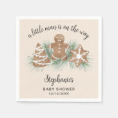 Christmas Gingerbread Boy's Baby Shower Servet (Voorkant)