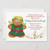 Christmas Gingerbread Cookie Exchange Invitation (Devant)