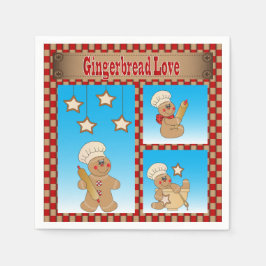 Christmas Gingerbread Cookie Love Servetten