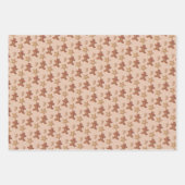 Christmas Gingerbread Cookie Pattern Inpakpapier Vel (Voorkant 3)