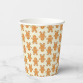 Christmas gingerbread cookies printed paper cups papieren bekers (Achterkant)