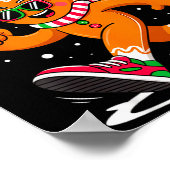 Christmas Gingerbread Dash Running Runner Xmas Mar Poster (Hoek)