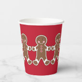 Christmas Gingerbread Holiday Coffee Drink Papieren Bekers (Achterkant)