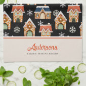 Christmas Gingerbread House Cookie Theedoek (Gevouwen)