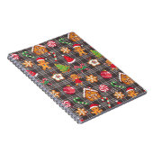 Christmas Gingerbread House Cookies Notebook Notitieboek (Rechterzijde)