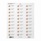 Christmas Gingerbread House Retourlabel Etiket (Full Sheet)