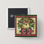 Christmas Gingerbread Krans Button (Voorkant /achterkant)