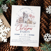 Christmas Gingerbread Maison Fête Invitation