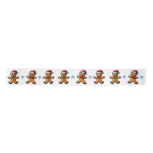 Christmas Gingerbread Man Ribbon Lint