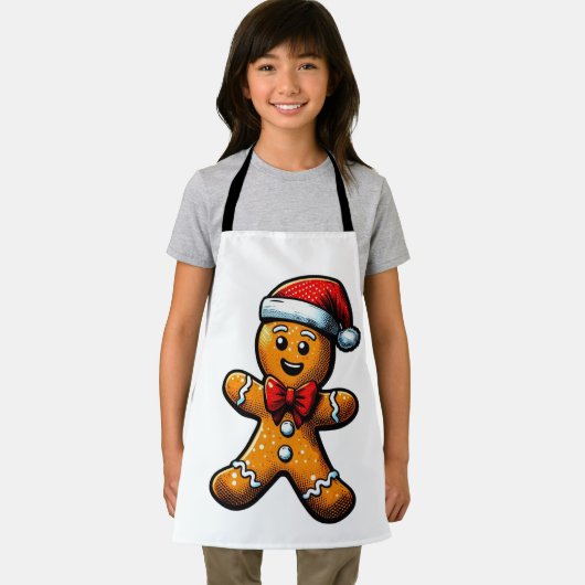 Christmas Gingerbread Man Schort (Insitu)