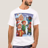Christmas Gingerbread Play T-shirt (Voorkant)