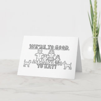 Christmas gingerbread sarcasm card kaart