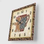 Christmas Gingpain café horloge (Angle)