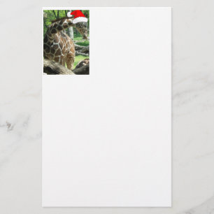 Christmas Giraffe Briefpapier