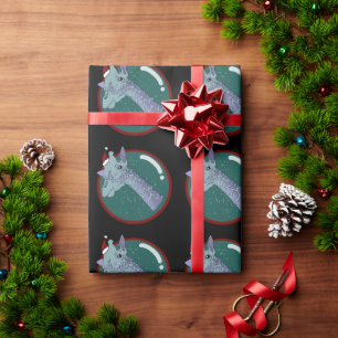 Christmas Giraffe Cadeaupapier