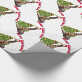 Christmas Giraffe Cadeaupapier (Hoek)