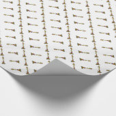 Christmas Giraffe Cadeaupapier (Hoek)