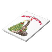 Christmas Giraffe Notitieblok (Gedraaid)