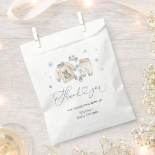 Christmas Girl Baby shower Dank u Bedankzakje