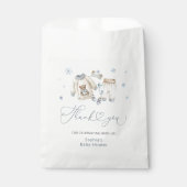 Christmas Girl Baby shower Dank u Bedankzakje (Voorkant)