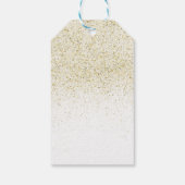 Christmas Glitter Gold Cadeaulabel (Achterkant)
