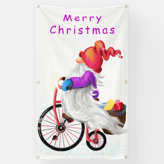 Christmas Gnome Banner (Verticaal)