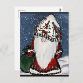 CHRISTMAS GNOME   BRIEFKAART (Voorkant / Achterkant)