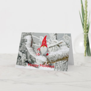Christmas Gnome Christmas Card Feestdagen Kaart