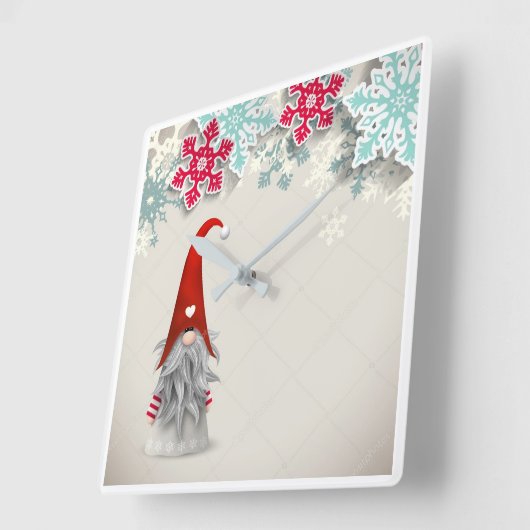 **CHRISTMAS GNOME** HORLOGE (Angle)