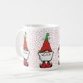 Christmas Gnome Mug Koffiemok (Voorkant links)