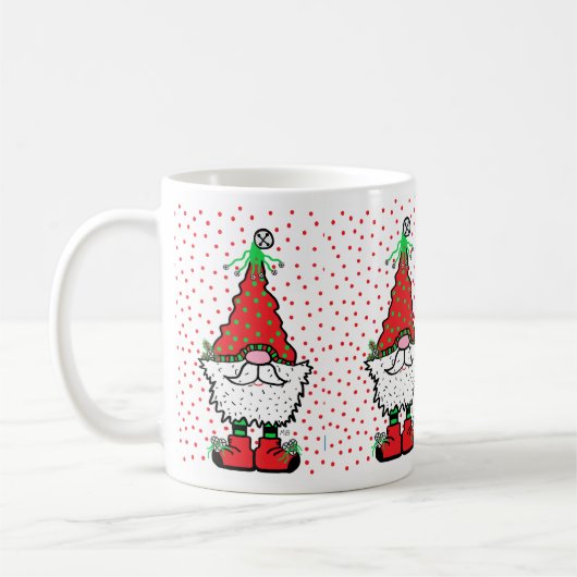 Christmas Gnome Mug Koffiemok (Links)