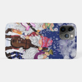 Christmas Gnome Music Band Funny coque iphone (Dos (Horizontal))