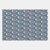 CHRISTMAS GNOME, SQUIRREL, WOODPECKER EN CARDINAL INPAKPAPIER VEL (Voorkant 2)