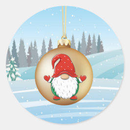 Christmas gnome sticker