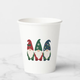 "Christmas Gnome Trio – Feestelijke feestdag Papieren Bekers