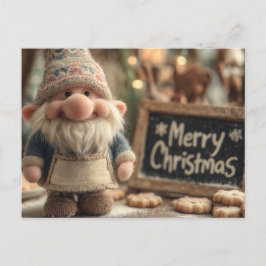 Christmas Gnome with Cookies and Merry Christmas Briefkaart