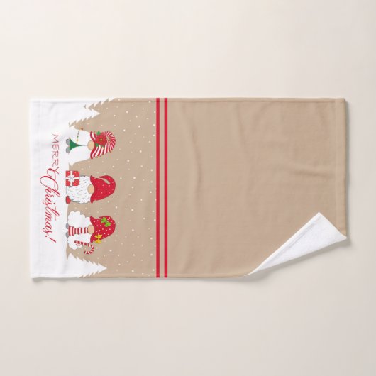 Christmas Gnomes (Serviette à main)